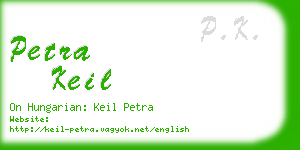 petra keil business card